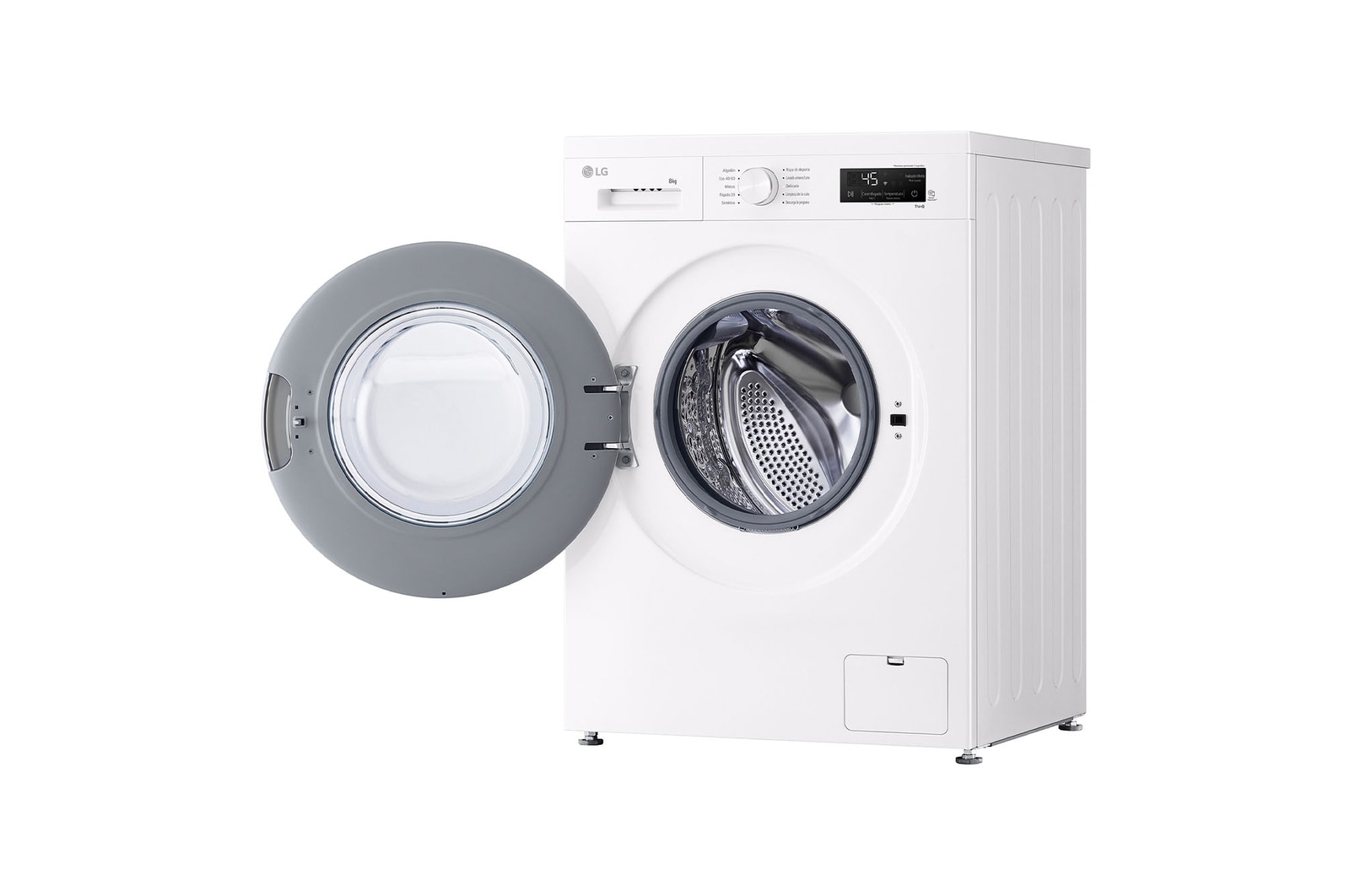 LG Lavadora eficiente 8kg, 1400rpm, A, con vapor, Serie 100, F4X1008NWH