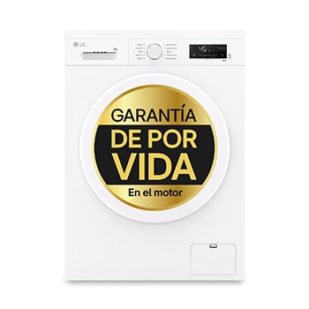 Vista frontal de Lavadora eficiente 8kg, 1400rpm, A, con vapor, Serie 100 F4X1008NWH