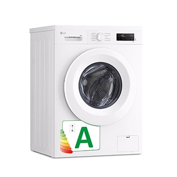 LG Lavadora eficiente 8kg, 1400rpm, A, con vapor, Serie 100, F4X1008NWH