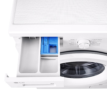 LG Lavadora eficiente 8kg, 1400rpm, A, con vapor, Serie 100, F4X1008NWH
