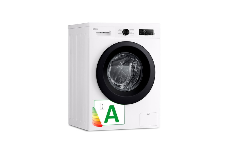 LG Lavadora eficiente 9kg, 1400rpm, A, con vapor, Serie 100, F4X1009NWK