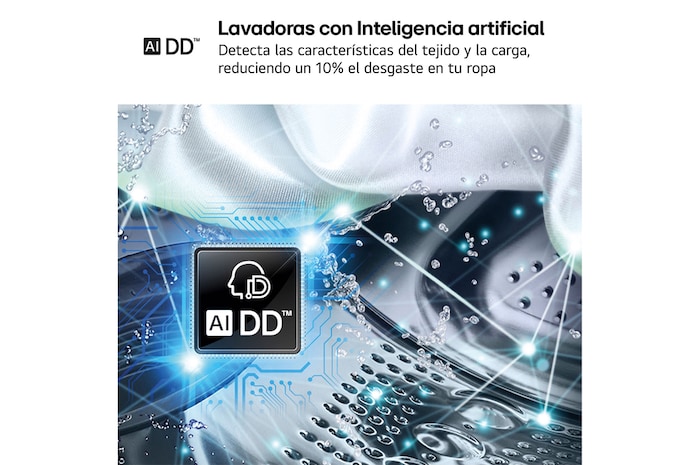 LG Lavadora eficiente 9kg, 1400rpm, A, con vapor, Serie 100, F4X1009NWK