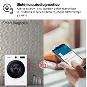 LG Lavadora eficiente 9kg, 1400rpm, A, con vapor, Serie 100, F4X1009NWK