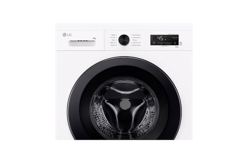 LG Lavadora eficiente 9kg, 1400rpm, A, con vapor, Serie 100, F4X1009NWK