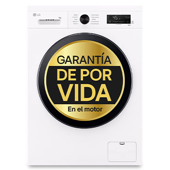 LG Lavadora eficiente 9kg, 1400rpm, A, con vapor, Serie 100, F4X1009NWK