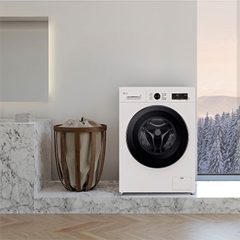 LG Lavadora eficiente 9kg, 1400rpm, A, con vapor, Serie 100, F4X1009NWK