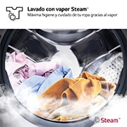 LG Lavadora inteligente AI Direct Drive,  Vapor,  9kg ,  1200rpm Un 10% más eficiente que A, Serie fondo especial 500, F2WR5S09A0W