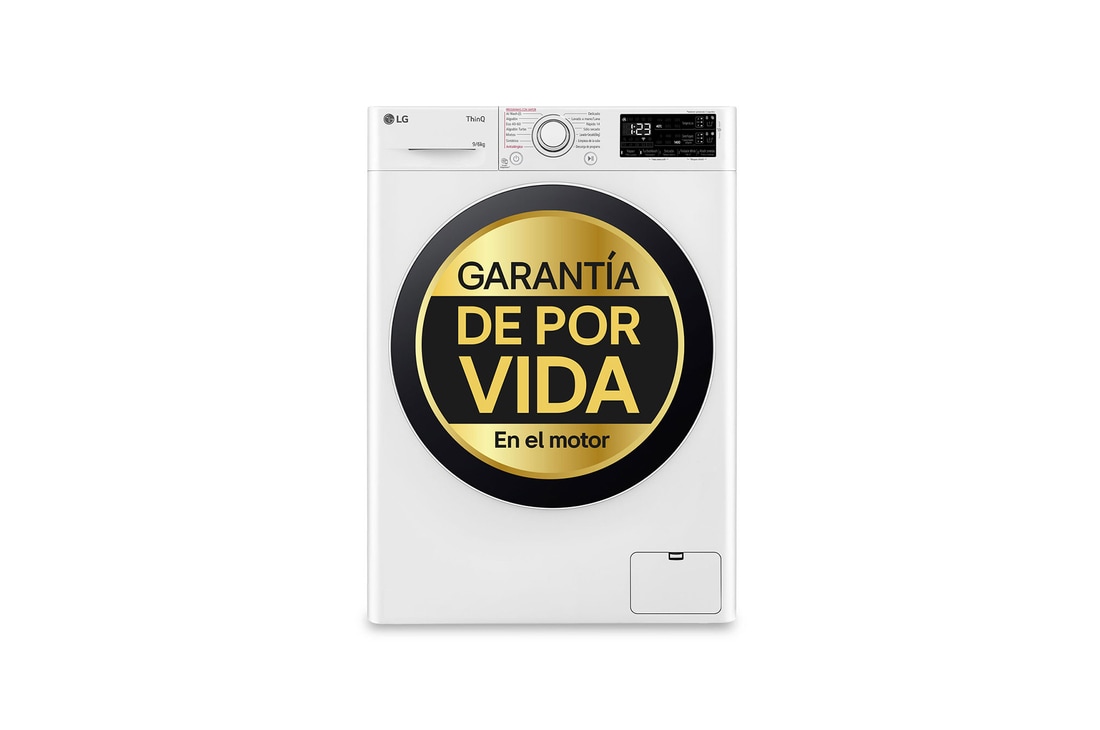 LG  9/6 kg Lavadora Secadora con Vapor Blanca AI DD™ A/D , F4DR5509A0W
