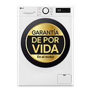 LG 9/6 kg y 1400 rpm Lavasecadora en Blanco, F4DR6009A1W