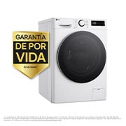 LG 9/6 kg y 1400 rpm Lavasecadora en Blanco, F4DR6009A1W