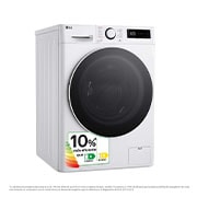 LG Lavasecadora inteligente AI Direct Drive TM, Turbowash 360º, 10/6kg, 1400rpm, Un 10% más eficiente que  A(lavado) /D(secado) Blanca, Serie 600, F4DR6010A0W