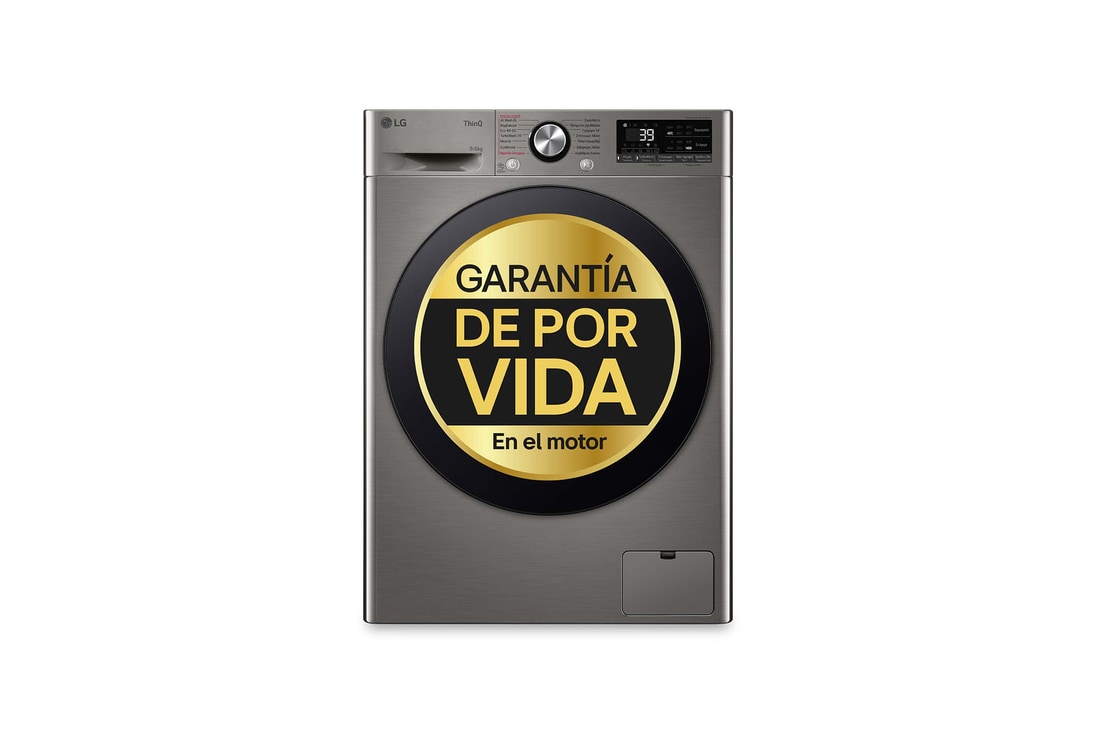 LG Lavasecadora inteligente AI Direct Drive™, Turbowash 360º, 9/6kg, 1400rpm, Un 10% más eficiente que  A(lavado) /D(secado), Inox, Serie 700, F4DR7009AGS