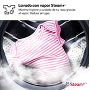 LG Lavasecadora inteligente AI Direct Drive™, Turbowash 360º, 9/6kg, 1400rpm, Un 10% más eficiente que  A(lavado) /D(secado), Inox, Serie 700, F4DR7009AGS