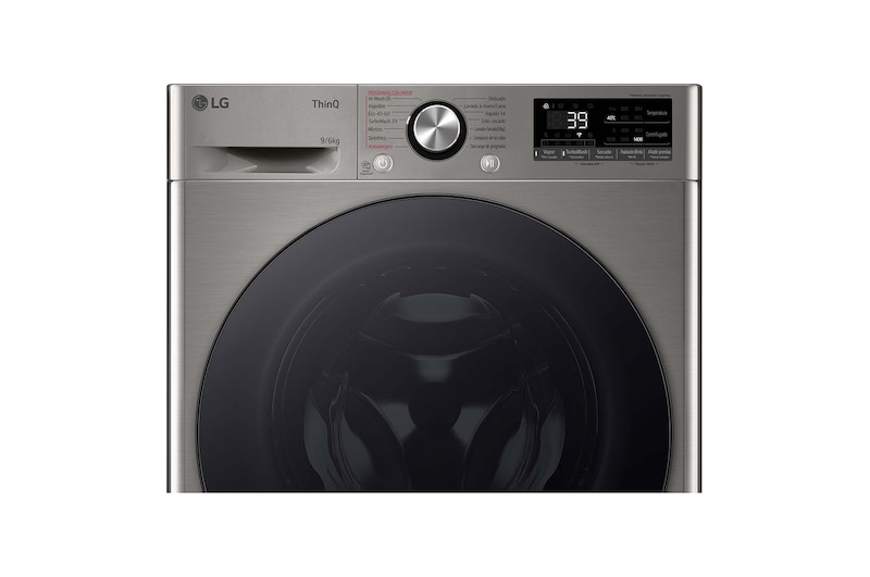LG Lavasecadora inteligente AI Direct Drive™, Turbowash 360º, 9/6kg, 1400rpm, Un 10% más eficiente que A(lavado) /D(secado), Inox, Serie 700, F4DR7009AGS