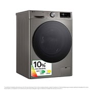 LG Lavasecadora inteligente AI Direct Drive TM, Turbowash 360º, 11/6kg, 1400rpm,  Un 10% más eficiente que  A(lavado) /D(secado) Inox antihuellas, Serie 700, F4DR7011AGS
