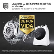 LG Lavasecadora inteligente AI Direct Drive TM, Turbowash 360º, 11/6kg, 1400rpm,  Un 10% más eficiente que  A(lavado) /D(secado) Blanca, Serie 700, F4DR7011AGW