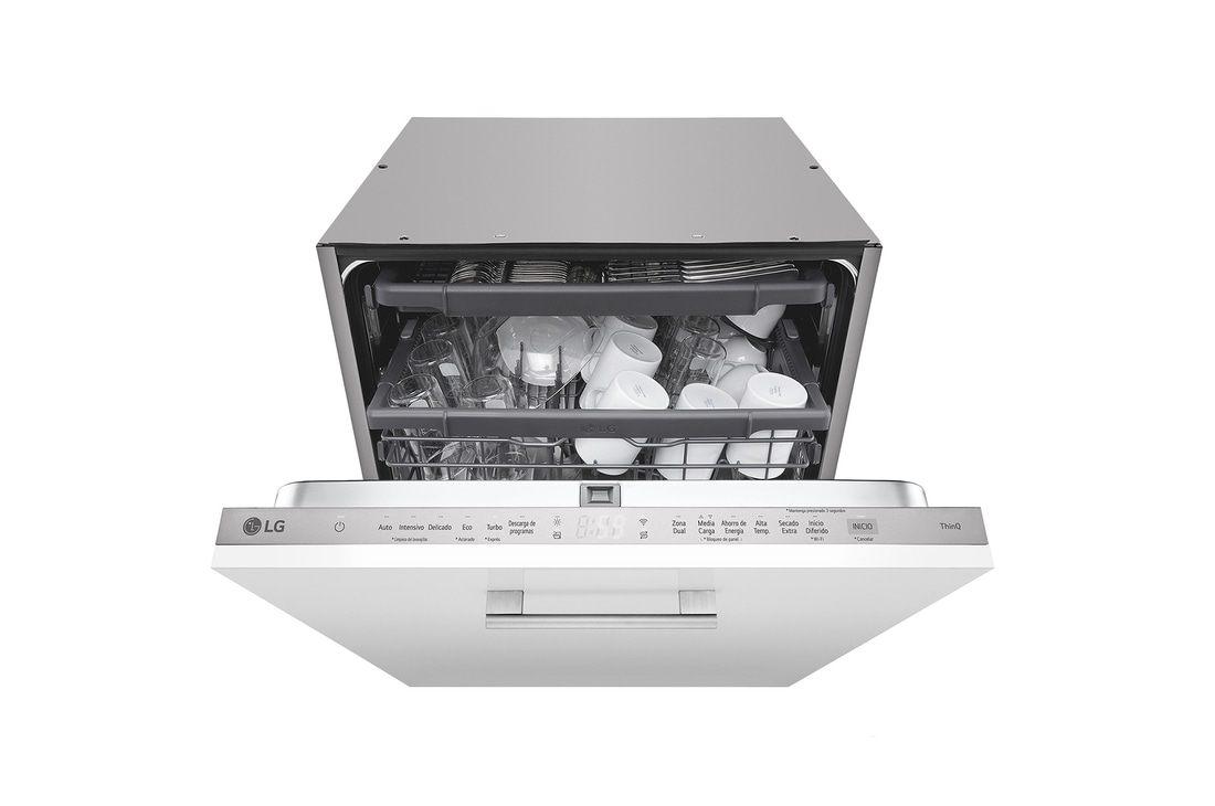 Front view of 60cm QuadWash™ Integrated Dishwasher with Easy Rack™ Plus. (DB243TX.AASQEES)