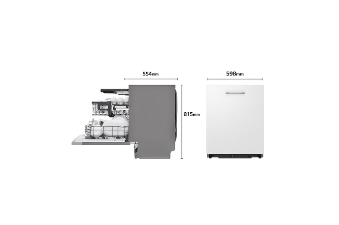 front open view with dish