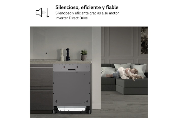 interior shot featuring lg dishwasher