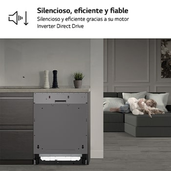 interior shot featuring lg dishwasher