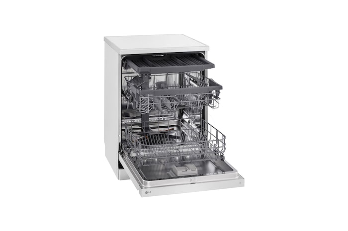 LG Lavavajillas LG QuadWashTM, Blanco , D, DF243FW.ABWQEES