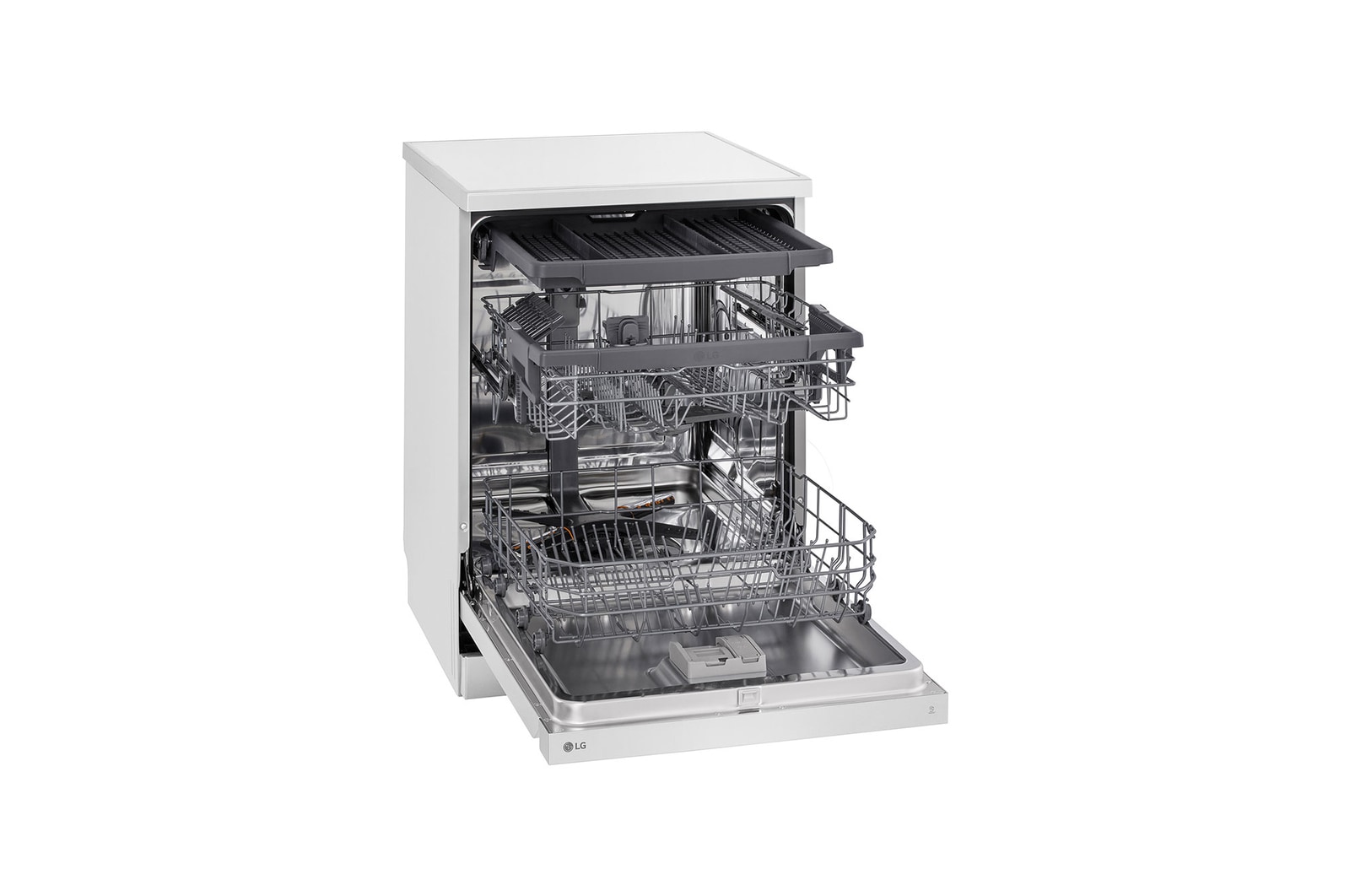 LG Lavavajillas LG QuadWashTM, Blanco , D, DF243FW.ABWQEES