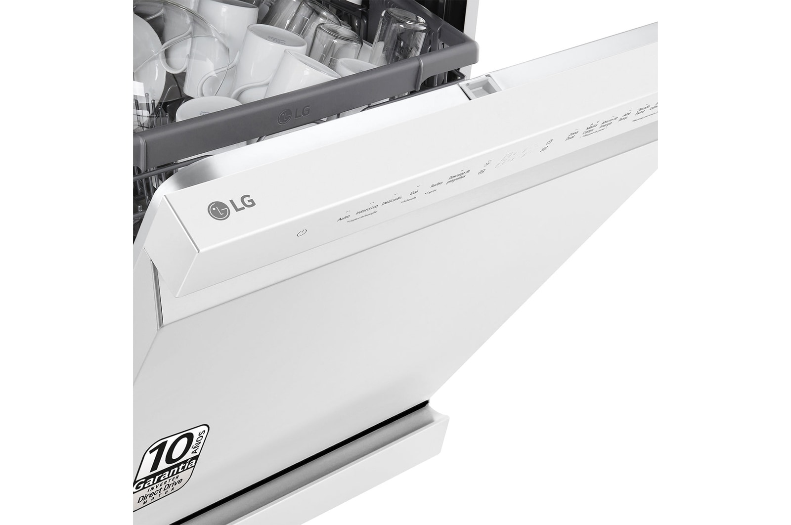 LG Lavavajillas LG QuadWashTM, Blanco , D, DF243FW.ABWQEES