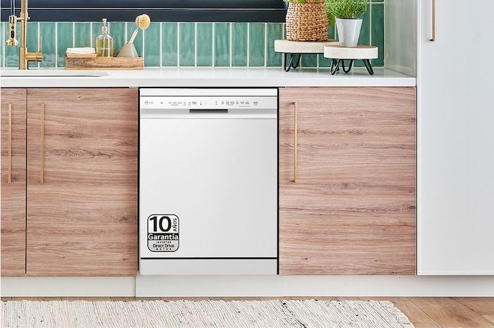 LG Lavavajillas LG QuadWashTM, Blanco , D, DF243FW.ABWQEES