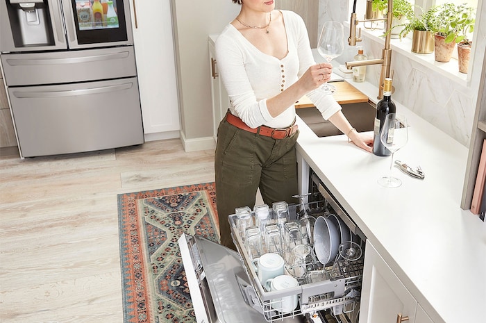 LG Lavavajillas LG QuadWashTM, Blanco , D, DF243FW.ABWQEES