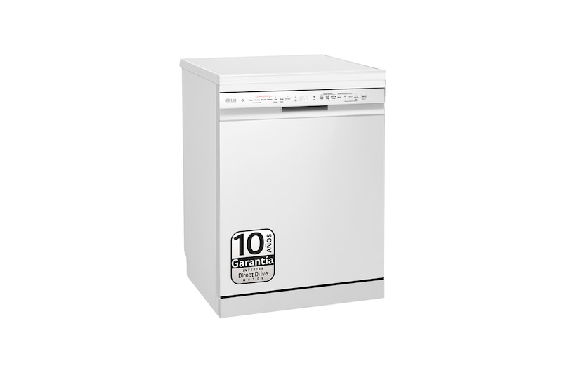 LG Lavavajillas LG QuadWash™, con lavado a  vapor, Blanco, D, DF243FWS