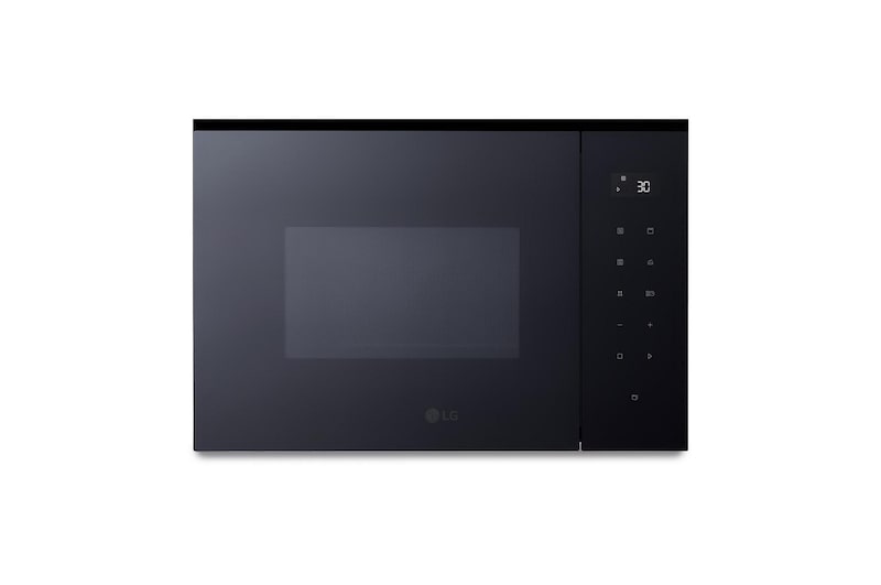 Vista frontal de Microondas Grill Integración 25 L . 900W Interior de acero inoxidable MGBZ2593F