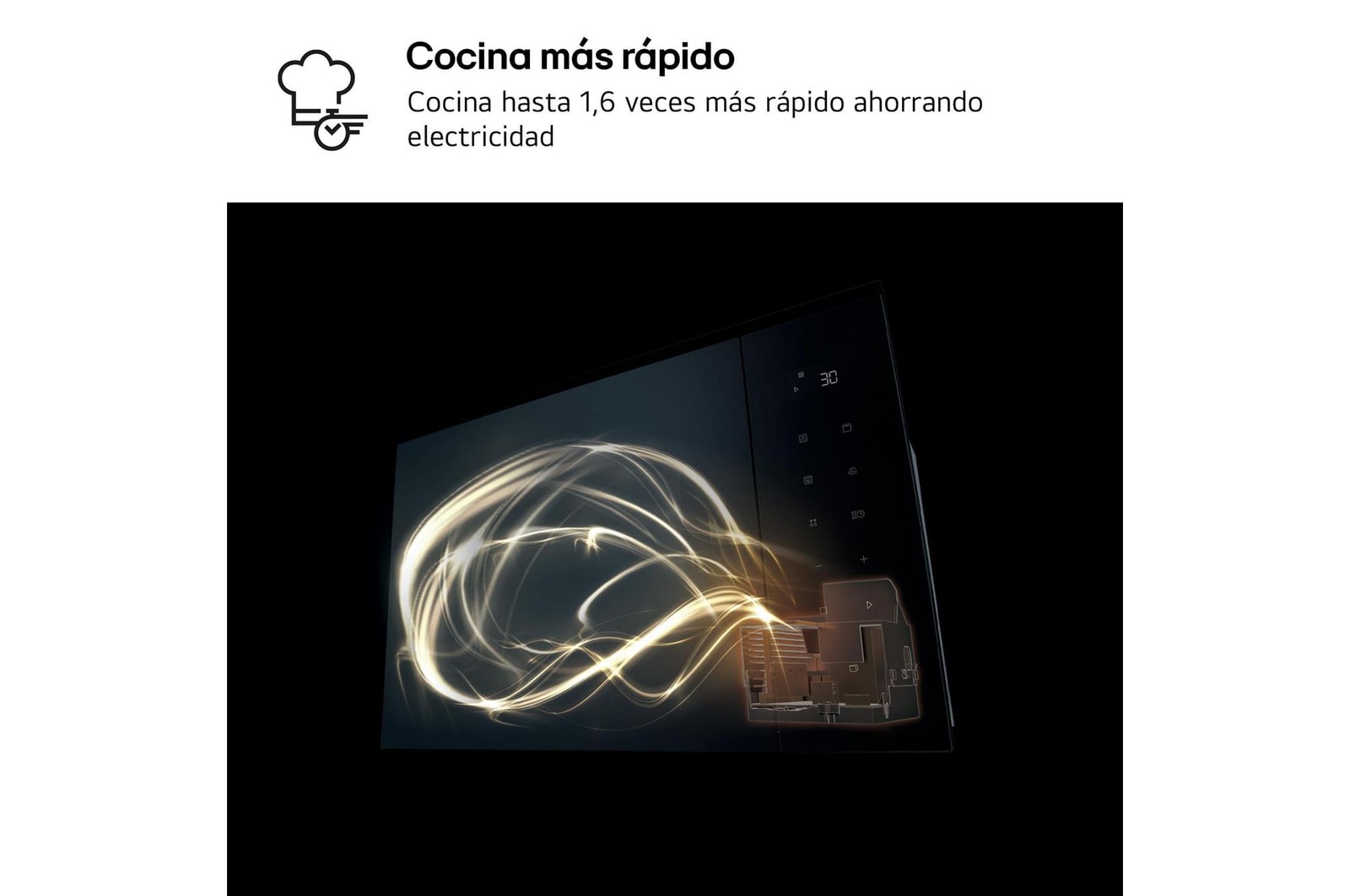 LG Microondas Grill Integración 25 L . 900W Interior de acero inoxidable, MGBZ2593F