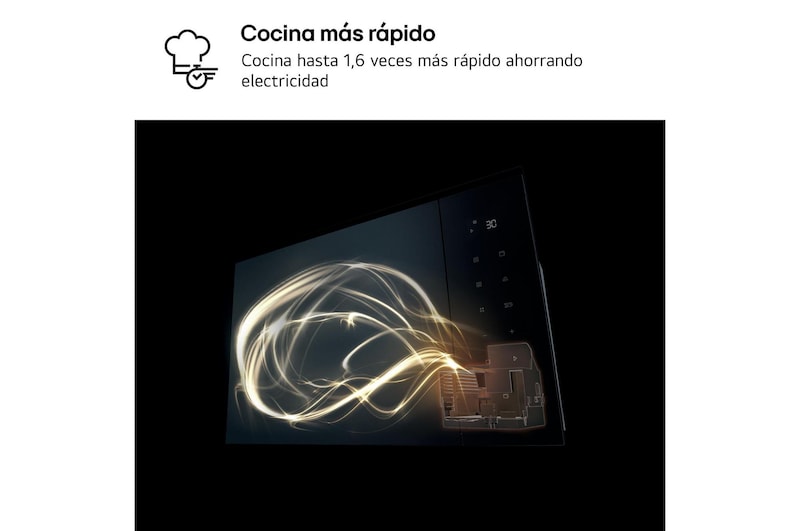 LG Microondas Grill Integración 25 L . 900W Interior de acero inoxidable, MGBZ2593F