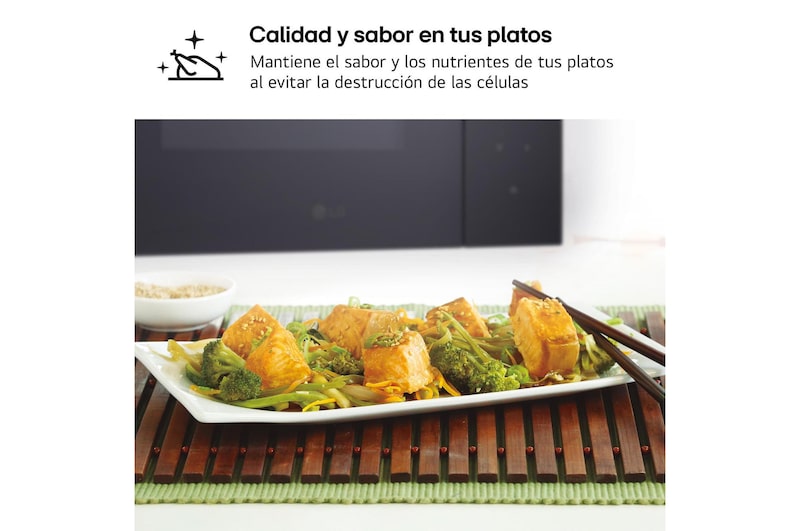 LG Microondas Grill Integración 25 L . 900W Interior de acero inoxidable, MGBZ2593F