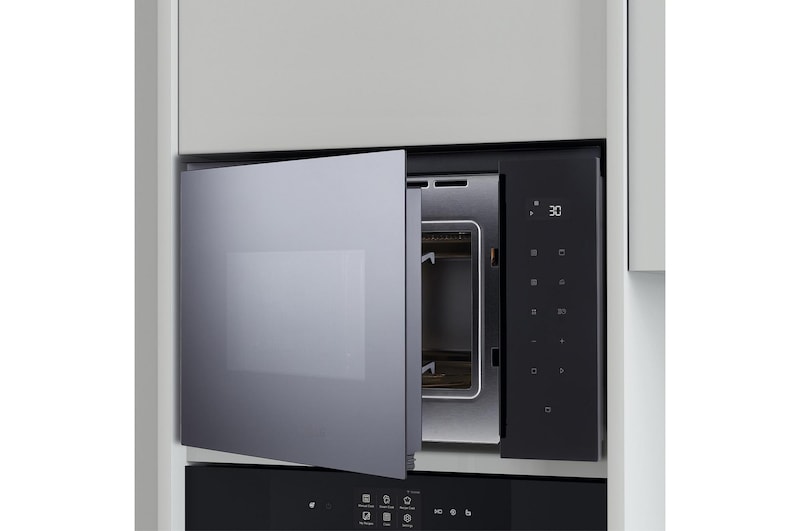 LG Microondas Grill Integración 25 L . 900W Interior de acero inoxidable, MGBZ2593F