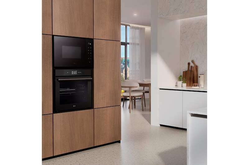 LG Microondas Grill Integración 25 L . 900W Interior de acero inoxidable, MGBZ2593F