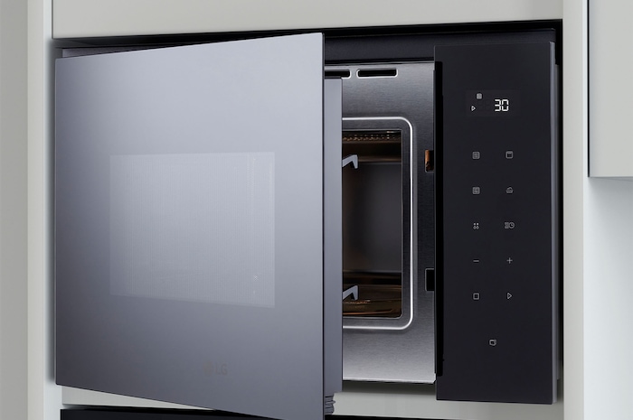 LG Microondas Grill Integración 25 L . 900W Interior de acero inoxidable, MGBZ2593F