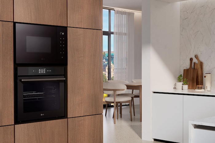 LG Microondas Grill Integración 25 L . 900W Interior de acero inoxidable, MGBZ2593F