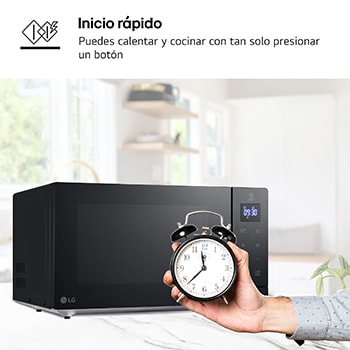 LG Microondas Grill 900W de 30l, Negro, MH7032JAS