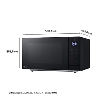 LG Microondas Grill 900W de 30l, Negro, MH7032JAS