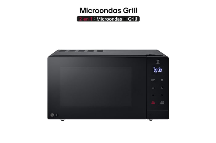 LG Microondas Grill 900W de 30l, Negro, MH7032JAS