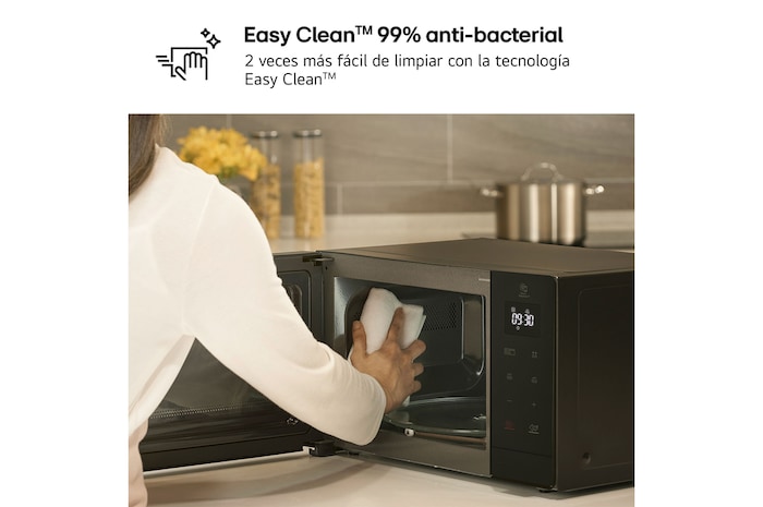 LG Microondas Grill 900W de 30l, Negro, MH7032JAS