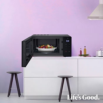 LG Microondas Grill 900W de 30l, Negro, MH7032JAS