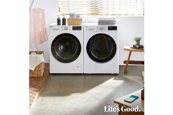 LG Secadora 8kg, C, con Bomba de calor Dual Inverter, Blanca, Serie 900, RC80V9AV2W