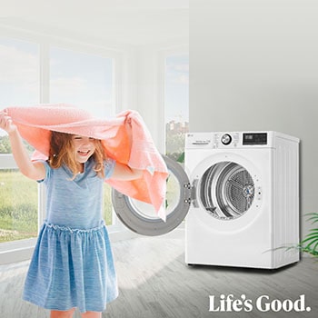 LG Secadora 8kg, C, con Bomba de calor Dual Inverter, Blanca, Serie 900, RC80V9AV2W