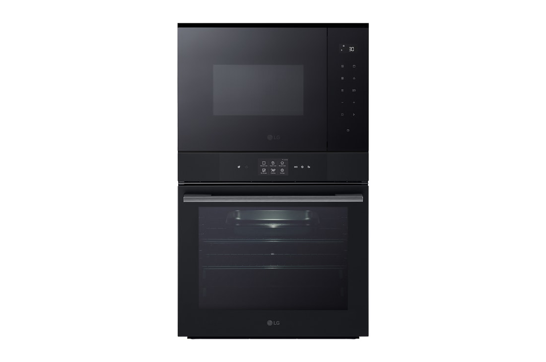 LG Conjunto de horno y microondas Black Glass Edition, WSMG7625MF.SET