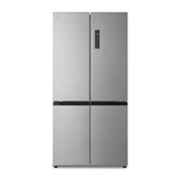 Vista frontal de Frigorífico American Combi | LG GMM42PYBEH, Total No Frost, Clasificación E, 474 L, Inox Antihuellas GMM42PYBEH