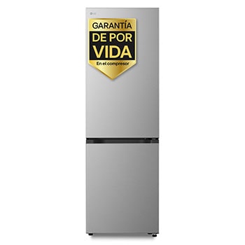 Vista frontal de Frigorífico Combi | LG GBBS312CPY DoorCooling+, 1,86m, capacidad de 333l, Serie 300, Clasificación C, Inox antihuellas GBBS312CPY