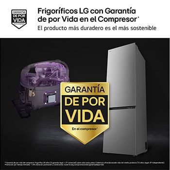 frigorificos LG con Garantia de por Vida en el Compresor