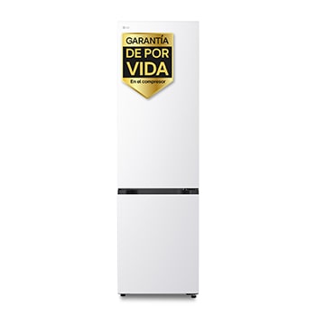 Vista frontal de Outlet Frigorífico Combi | LG DoorCooling+,  2,03m, capacidad de 375l, Serie 300, Clasificación B, blanco GBBS322BSW.OBSEXC